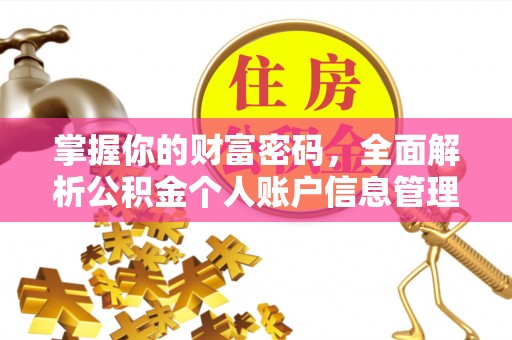 夹江掌握你的财富密码，全面解析公积金个人账户信息管理与优化