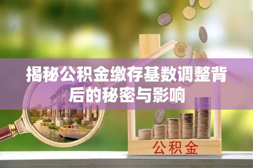 夹江揭秘公积金缴存基数调整背后的秘密与影响