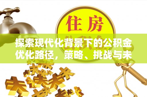 夹江探索现代化背景下的公积金优化路径，策略、挑战与未来展望