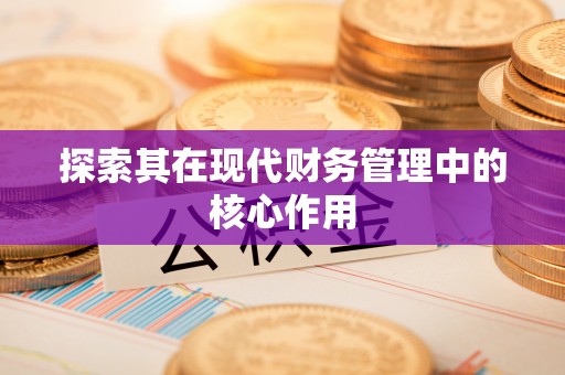 夹江探索其在现代财务管理中的核心作用