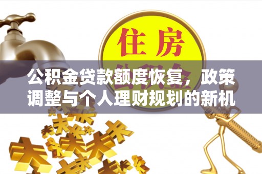 夹江公积金贷款额度恢复，政策调整与个人理财规划的新机遇