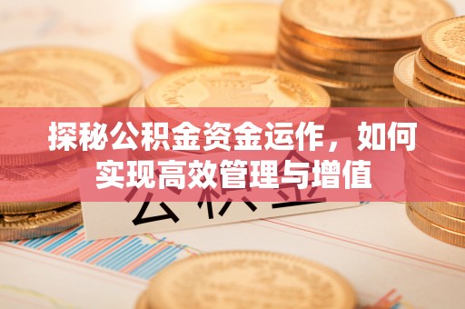 夹江探秘公积金资金运作，如何实现高效管理与增值